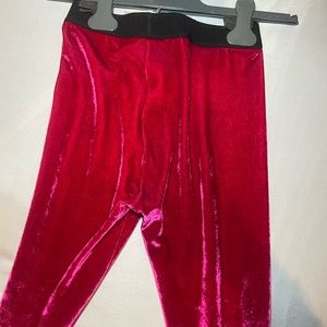 Tom form full leggings pink velvet brand new